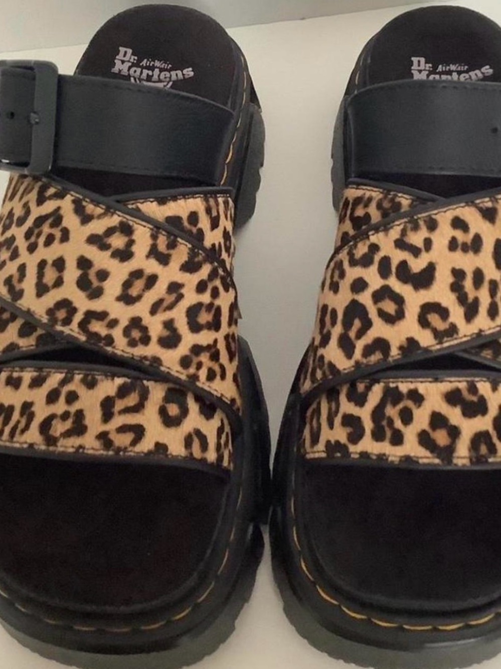Dr. Marten Mattison Leopard Sandals - Picture 2 of 2